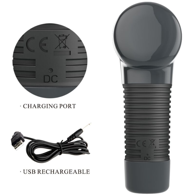 PRETTY LOVE - RECHARGEABLE MASSAGER 7 FUNCTIONS 5 SPEEDS - NOCTURNA DESIRES