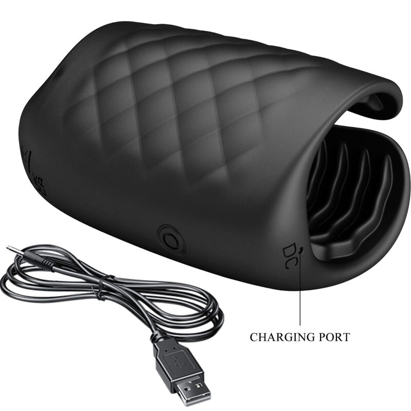PRETTY LOVE - MANUAL MASTURBATOR FOR GLAND RECHARGEABLE VIBRATOR - NOCTURNA DESIRES
