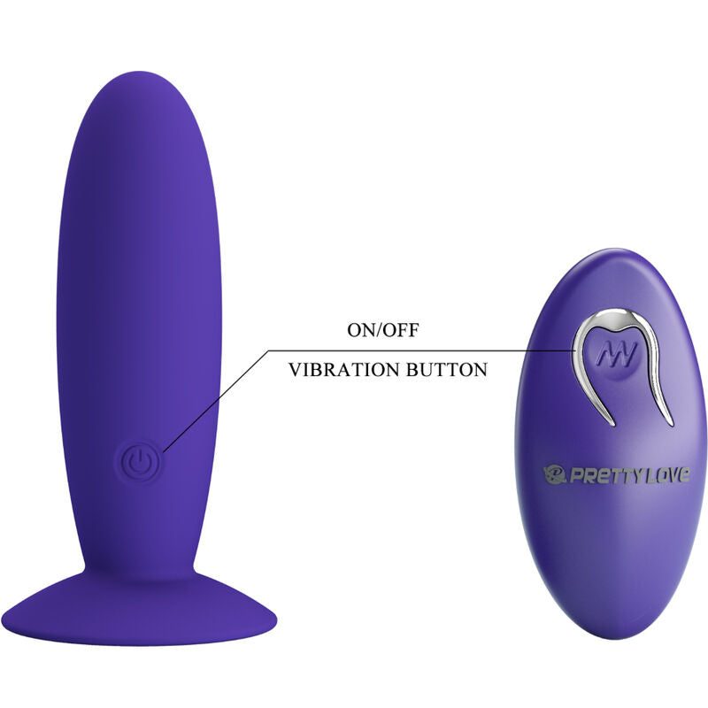 PRETTY LOVE - YOUTH PLUG ANAL VIBRATOR REMOTE CONTROL VIOLET - NOCTURNA DESIRES