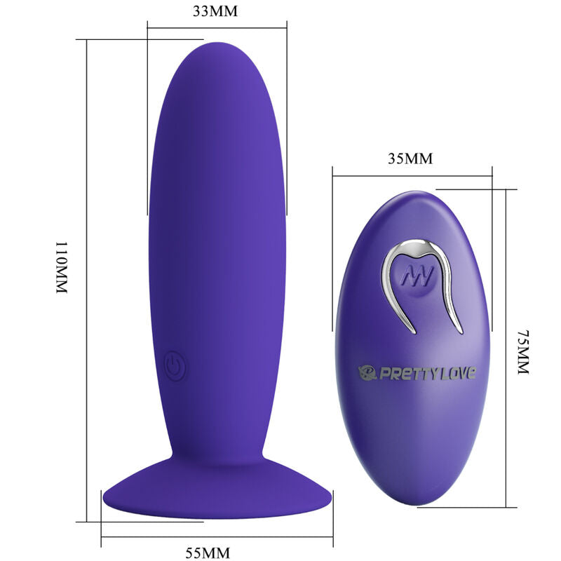 PRETTY LOVE - YOUTH PLUG ANAL VIBRATOR REMOTE CONTROL VIOLET - NOCTURNA DESIRES