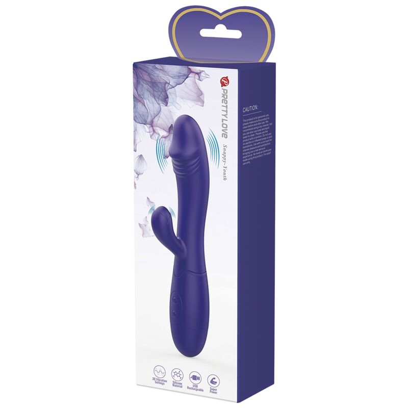 PRETTY LOVE - SNAPPY YOUTH VIBRATOR & G-SPOT STIMULATOR VIOLET - NOCTURNA DESIRES