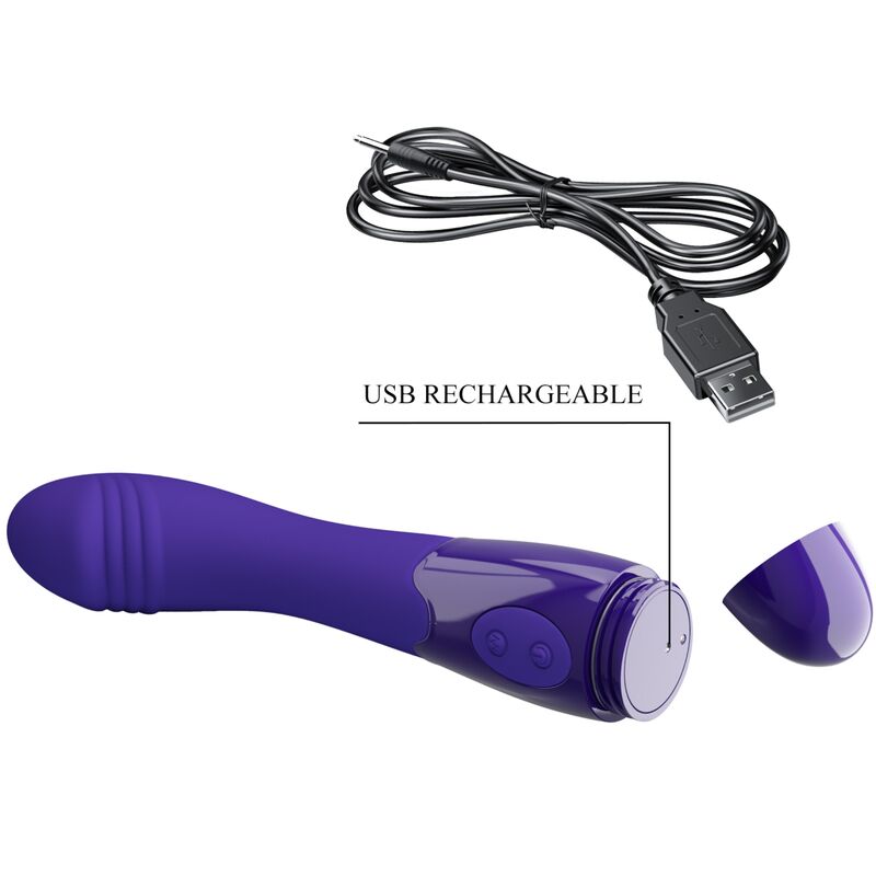 PRETTY LOVE - ELEMENTAL YOUTH VIOLET VIBRATOR DILDO - NOCTURNA DESIRES