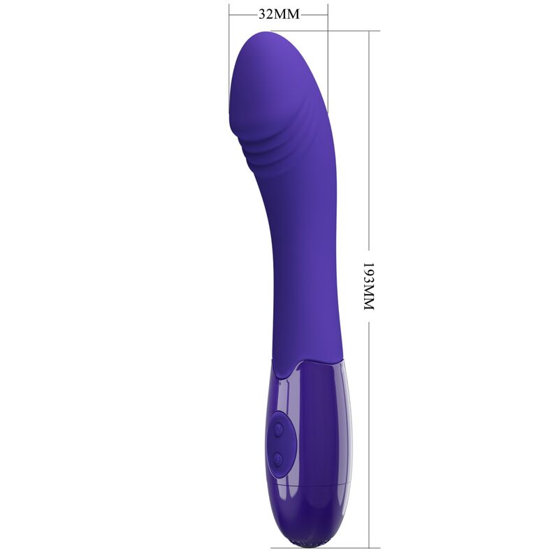 PRETTY LOVE - ELEMENTAL YOUTH VIOLET VIBRATOR DILDO - NOCTURNA DESIRES