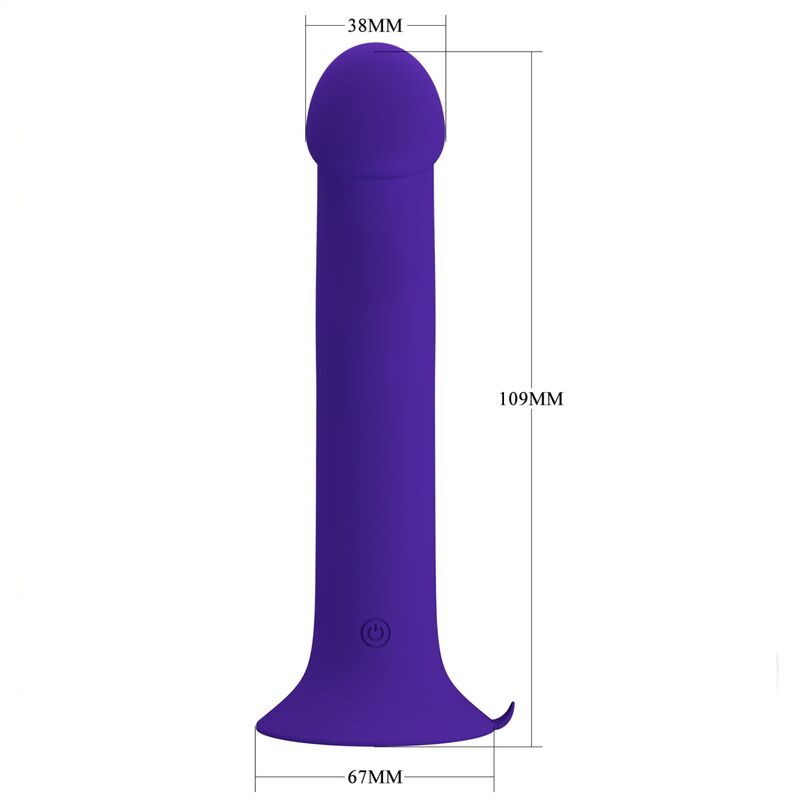 PRETTY LOVE - MURRAY YOUTH VIBRATING DILDO & RECHARGEABLE VIOLET - NOCTURNA DESIRES