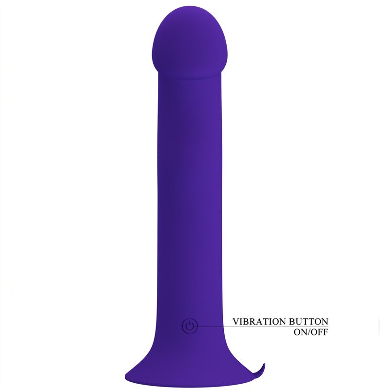 PRETTY LOVE - MURRAY YOUTH VIBRATING DILDO & RECHARGEABLE VIOLET - NOCTURNA DESIRES