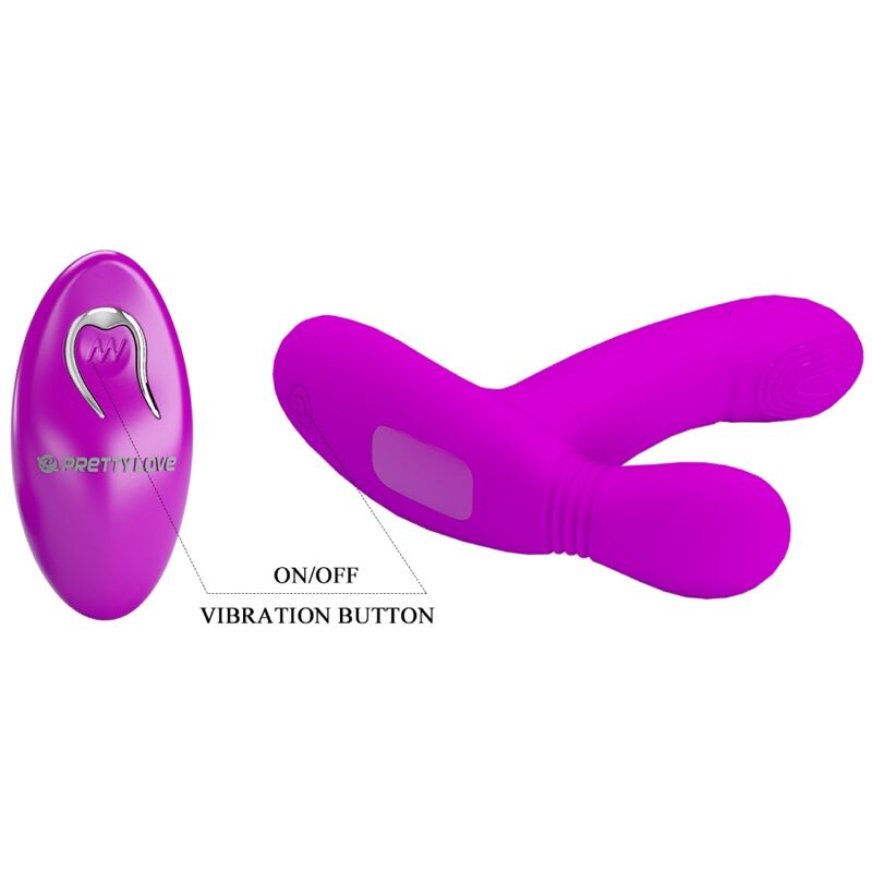PRETTY LOVE - GERI CLITORIS MASSAGER PINK REMOTE CONTROL - NOCTURNA DESIRES
