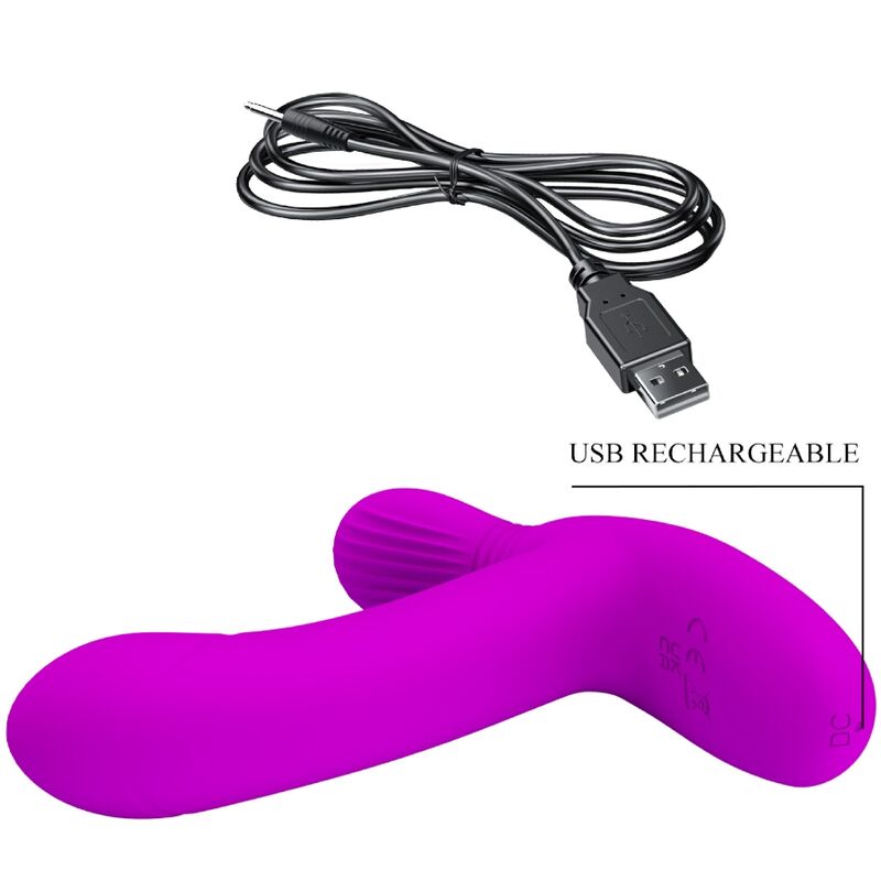PRETTY LOVE - GERI CLITORIS MASSAGER PINK REMOTE CONTROL - NOCTURNA DESIRES