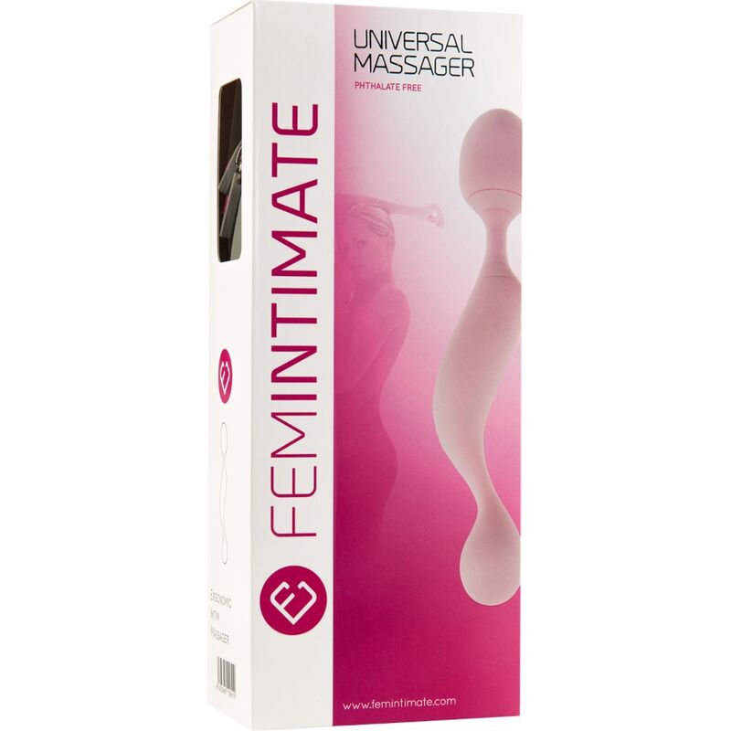 FEMINTIMATE - UNIVERSAL MASSAGER SILICONE VIBRATOR PINK - NOCTURNA DESIRES