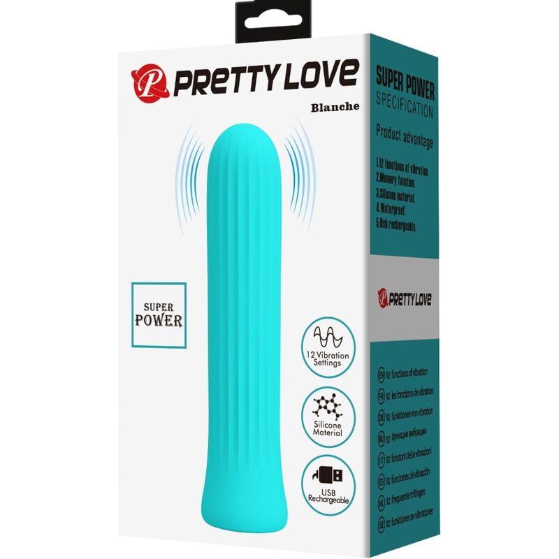 PRETTY LOVE - BLANCHE BLUE STIMULATOR VIBRATOR - NOCTURNA DESIRES