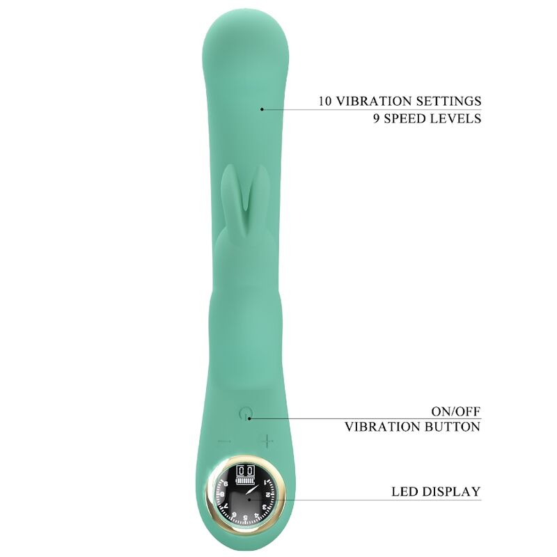 PRETTY LOVE - LAMAR RABBIT VIBRATOR & GREEN G-SPOT - NOCTURNA DESIRES