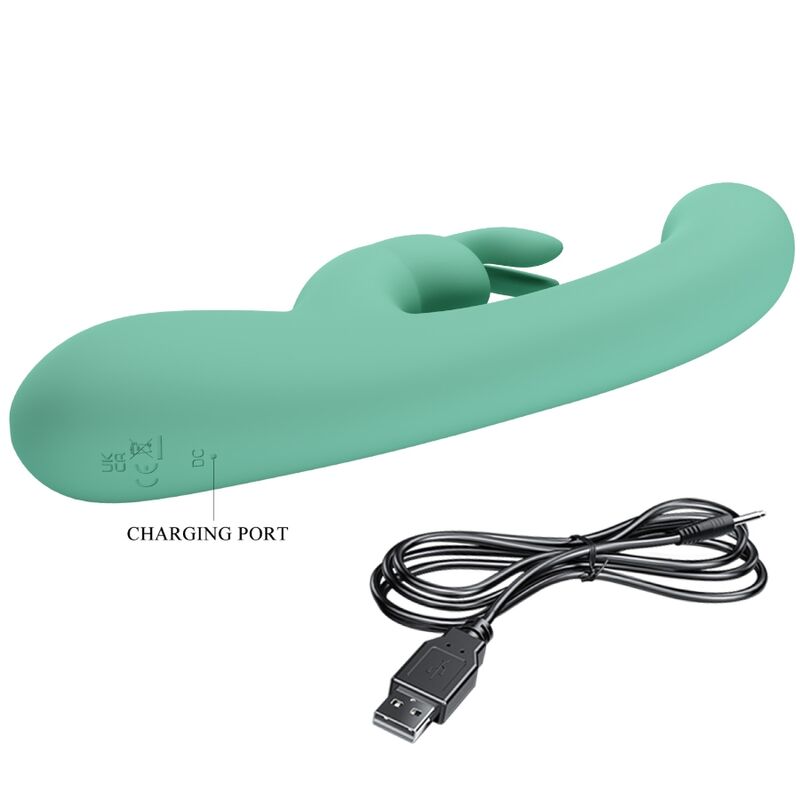 PRETTY LOVE - LAMAR RABBIT VIBRATOR & GREEN G-SPOT - NOCTURNA DESIRES