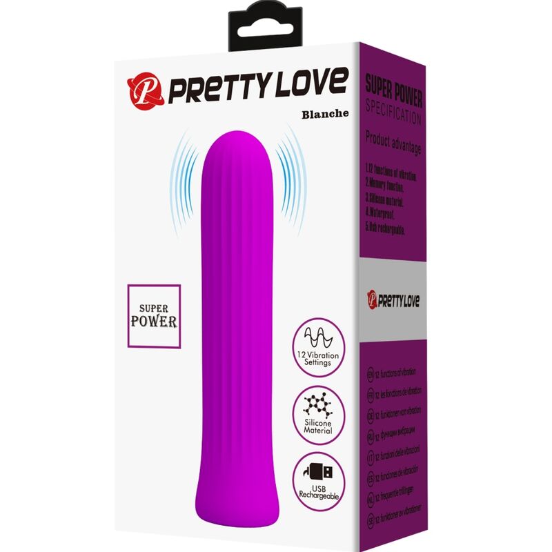 PRETTY LOVE - BLANCHE PINK STIMULATOR VIBRATOR - NOCTURNA DESIRES