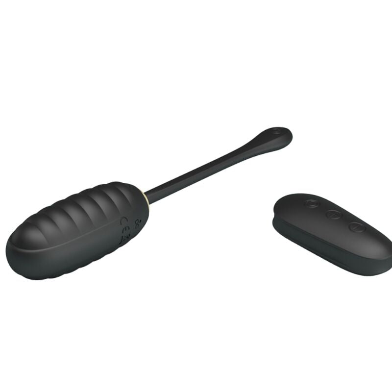 PRETTY LOVE - DOREEN LUXURY RECHARGEABLE VIBRATING EGG BLACK REMOTE CONTROL - NOCTURNA DESIRES
