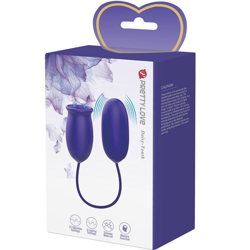PRETTY LOVE - DAISY YOUTH VIOLET RECHARGEABLE VIBRATOR STIMULATOR - NOCTURNA DESIRES