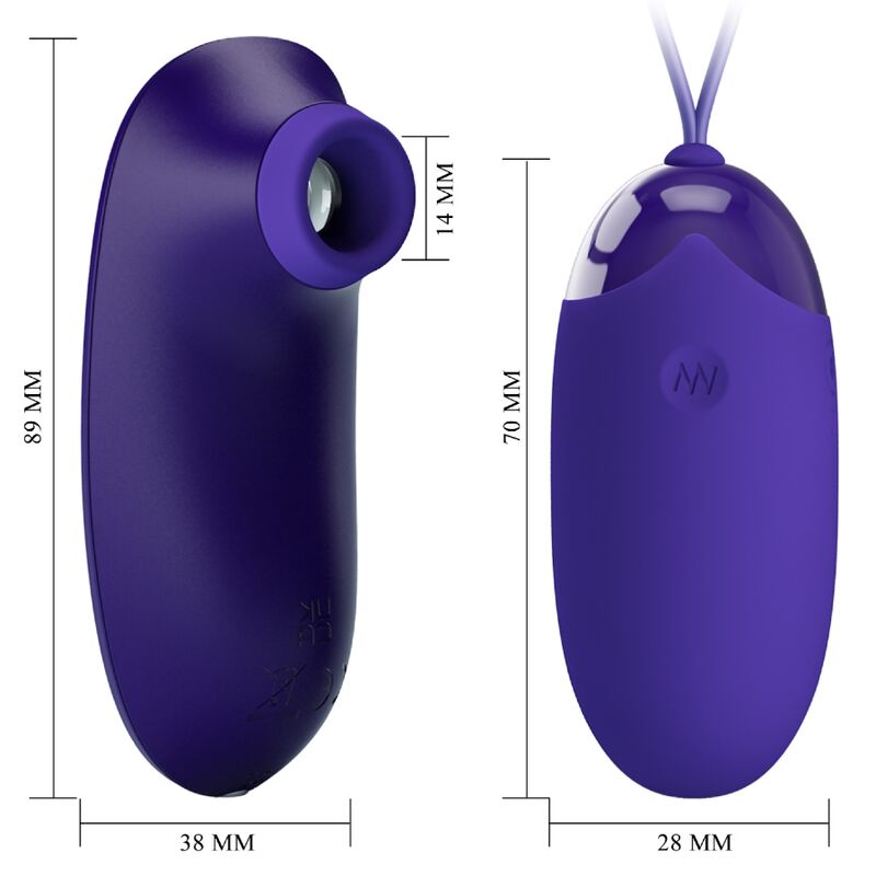 PRETTY LOVE - STIMULATOR AND PORTABLE EGG - NOCTURNA DESIRES