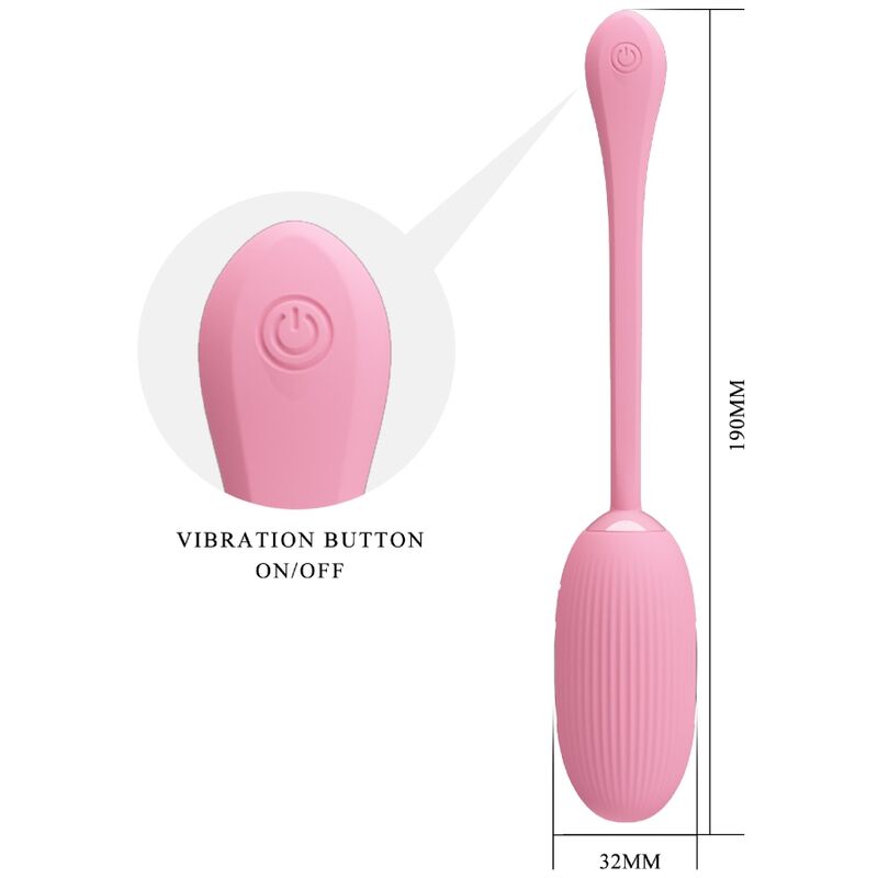 PRETTY LOVE - DOREEN PINK RECHARGEABLE VIBRATING EGG - NOCTURNA DESIRES