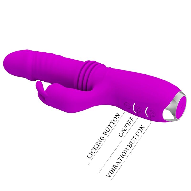 PRETTY LOVE - DOROTHY PURPLE RECHARGEABLE RABBIT VIBRATOR - NOCTURNA DESIRES