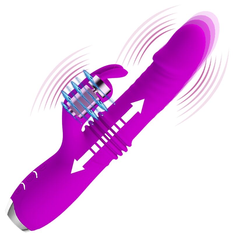 PRETTY LOVE - DOROTHY PURPLE RECHARGEABLE RABBIT VIBRATOR - NOCTURNA DESIRES