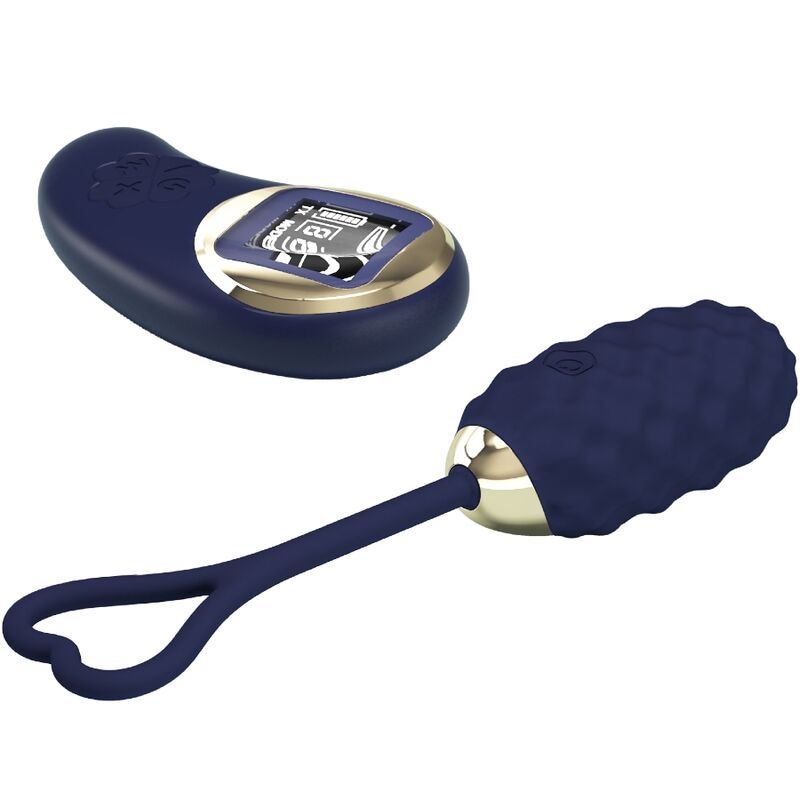 PRETTY LOVE - VIVIAN BLUE REMOTE CONTROL VIBRATING EGG - NOCTURNA DESIRES