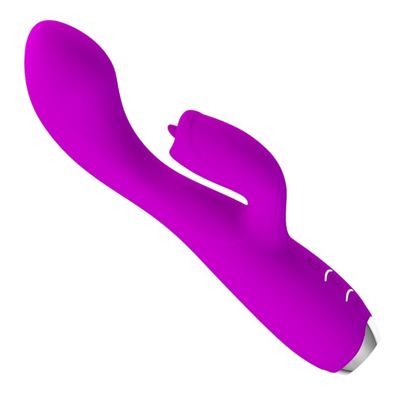 PRETTY LOVE - GLORIA RECHARGEABLE RABBIT VIBRATOR-WATERPROOF PURPLE - NOCTURNA DESIRES