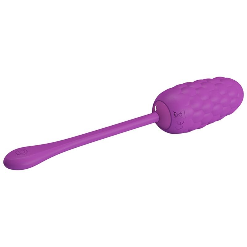 PRETTY LOVE - VIBRATING EGG WITH PURPLE RECHARGEABLE MARINE TEXTURE - NOCTURNA DESIRES