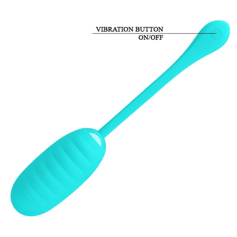PRETTY LOVE - KIRK RECHARGEABLE VIBRATING EGG LIGHT GREEN - NOCTURNA DESIRES