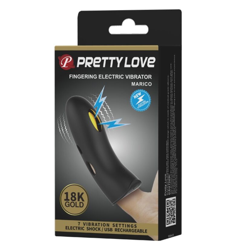 PRETTY LOVE - MARICO BLACK ELECTRO-STIMULATOR FINGER COVER - NOCTURNA DESIRES