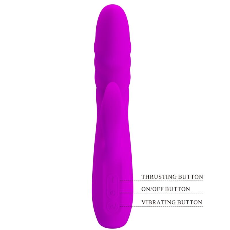 PRETTY LOVE - MELANIE PURPLE RECHARGEABLE RABBIT VIBRATOR - NOCTURNA DESIRES