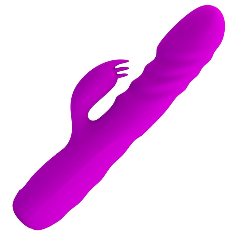 PRETTY LOVE - MELANIE PURPLE RECHARGEABLE RABBIT VIBRATOR - NOCTURNA DESIRES