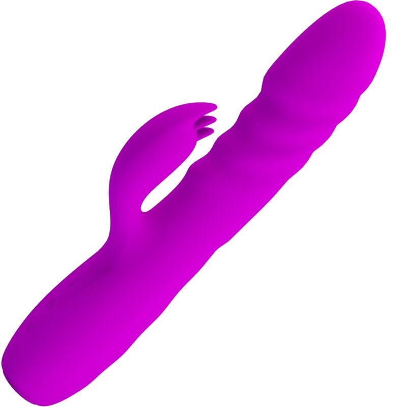 PRETTY LOVE - MELANIE PURPLE RECHARGEABLE RABBIT VIBRATOR - NOCTURNA DESIRES