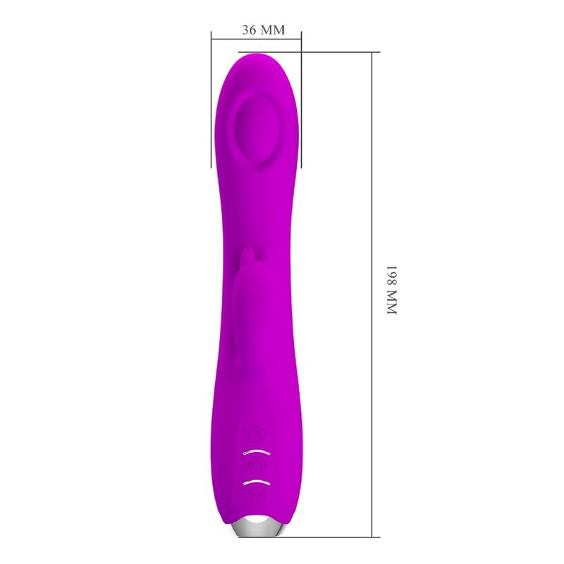 PRETTY LOVE - REGINA RECHARGEABLE VIBRATOR-SUCTION GEL PURPLE - NOCTURNA DESIRES