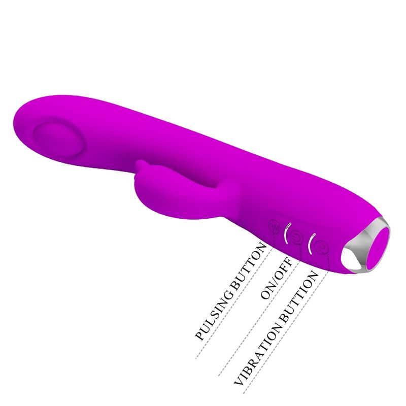 PRETTY LOVE - REGINA RECHARGEABLE VIBRATOR-SUCTION GEL PURPLE - NOCTURNA DESIRES