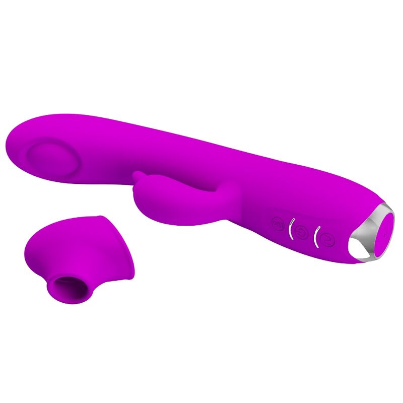 PRETTY LOVE - REGINA RECHARGEABLE VIBRATOR-SUCTION GEL PURPLE - NOCTURNA DESIRES