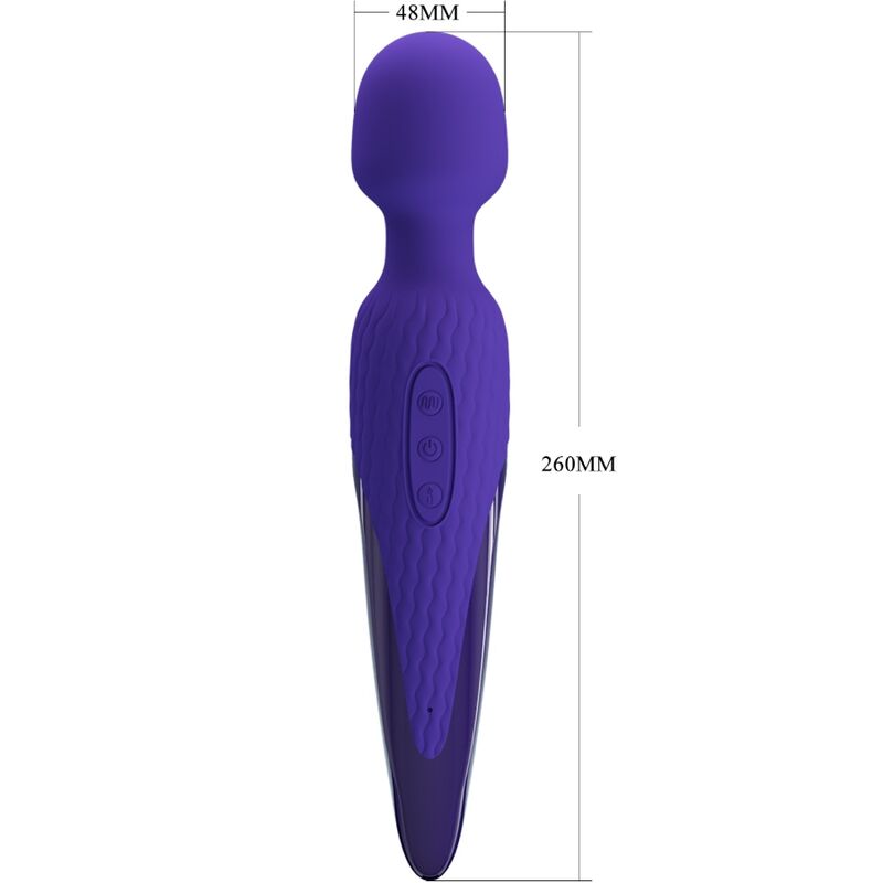 PRETTY LOVE - ANTONY YOUTH WAND VIBRATOR VIOLET HEAT EFFECT - NOCTURNA DESIRES
