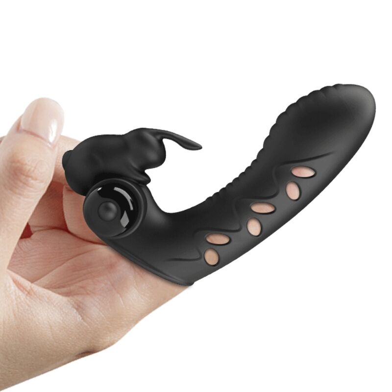 PRETTY LOVE - VANCE BLACK RABBIT VIBRATOR FINGER COVER - NOCTURNA DESIRES