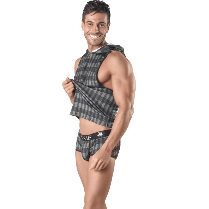 ANAIS MEN - AEGIS HOODED T-SHIRT L - NOCTURNA DESIRES