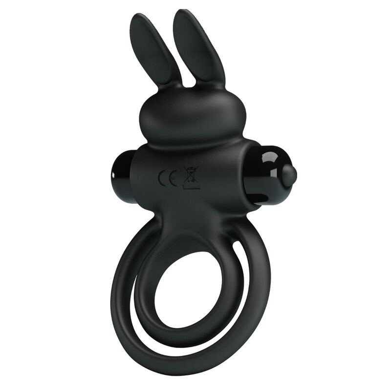 PRETTY LOVE - VIBRATOR III RABBIT RING FOR BLACK PENIS - NOCTURNA DESIRES