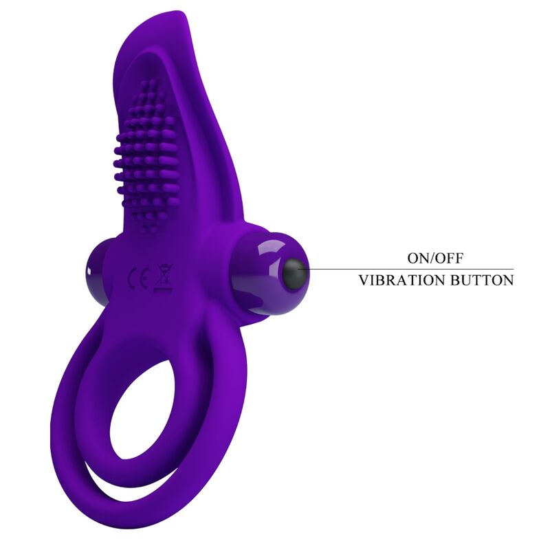 PRETTY LOVE - PURPLE VIBRATING PENIS RING - NOCTURNA DESIRES