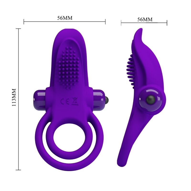 PRETTY LOVE - PURPLE VIBRATING PENIS RING - NOCTURNA DESIRES