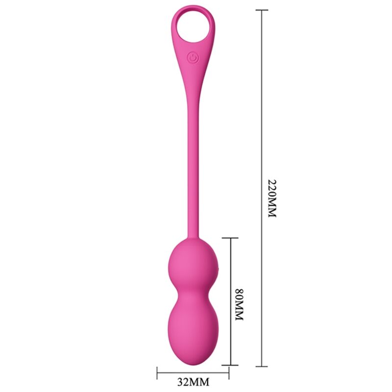PRETTY LOVE - ELVIRA PINK RECHARGEABLE VIBRATING BALLS - NOCTURNA DESIRES