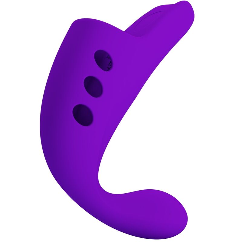 PRETTY LOVE - GORGON PURPLE RECHARGEABLE FINGER VIBRATOR - NOCTURNA DESIRES