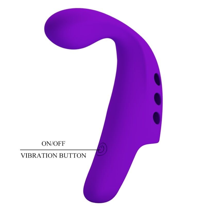PRETTY LOVE - GORGON PURPLE RECHARGEABLE FINGER VIBRATOR - NOCTURNA DESIRES