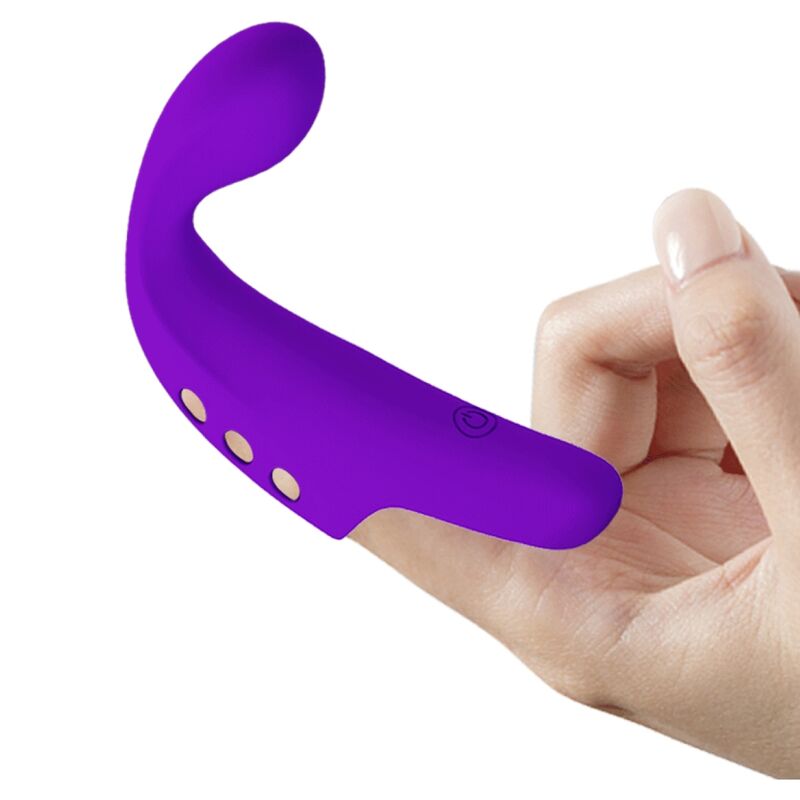 PRETTY LOVE - GORGON PURPLE RECHARGEABLE FINGER VIBRATOR - NOCTURNA DESIRES