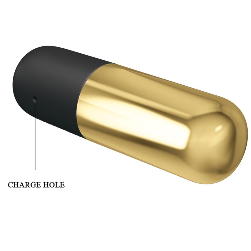 PRETTY LOVE - GOLDEN RECHARGEABLE BULLET VIBRATOR - NOCTURNA DESIRES