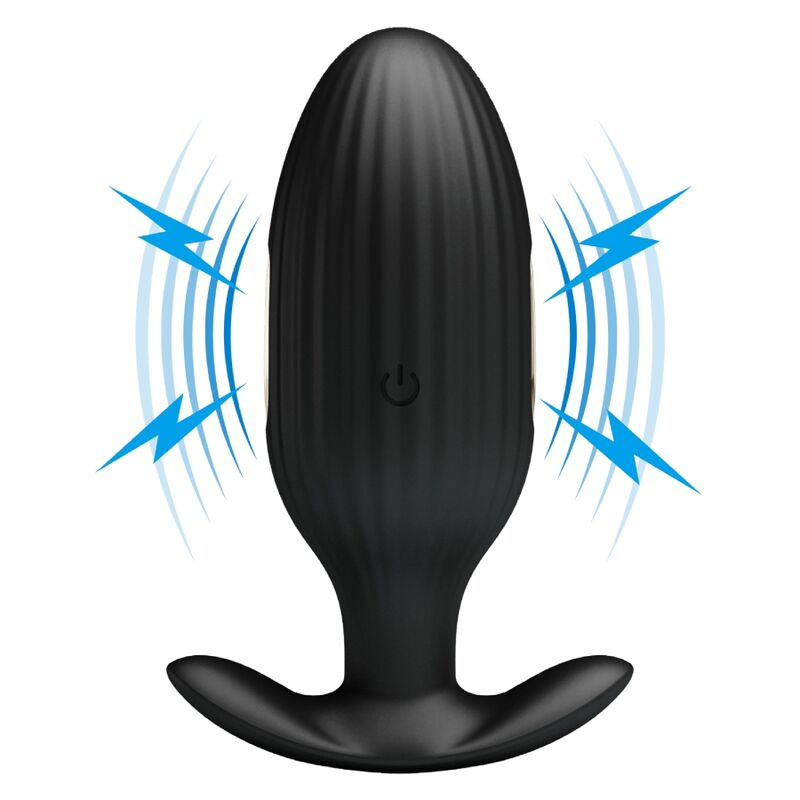 PRETTY LOVE - JEFFERSON APP CONTROLLED ANAL PLUG BLACK - NOCTURNA DESIRES