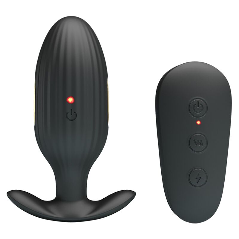 PRETTY LOVE - KELLY PLUG ANAL RECHARGEABLE VIBRATOR BLACK - NOCTURNA DESIRES