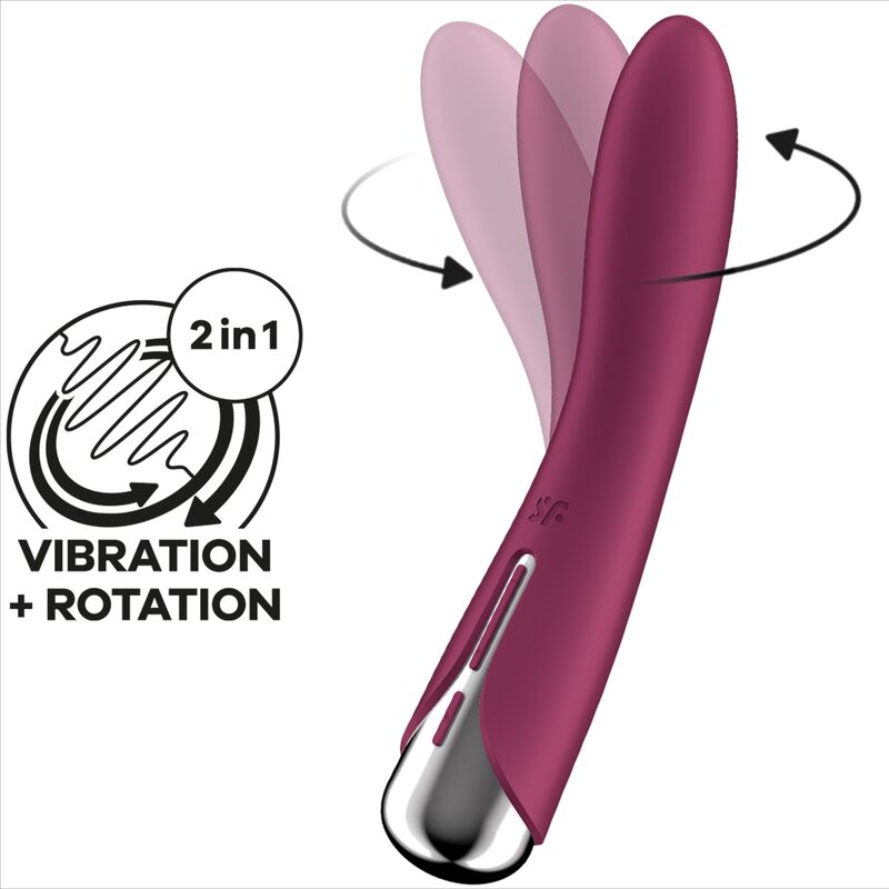 SATISFYER - SPINNING VIBE 1 G-SPOT ROTATOR VIBRATOR RED - NOCTURNA DESIRES