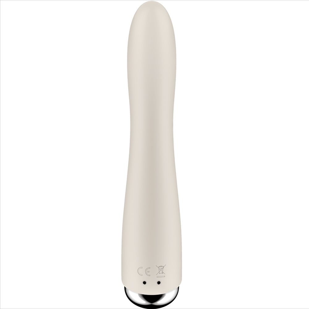 SATISFYER - SPINNING VIBE 1 G-SPOT BEIGE ROTATOR VIBRATOR - NOCTURNA DESIRES
