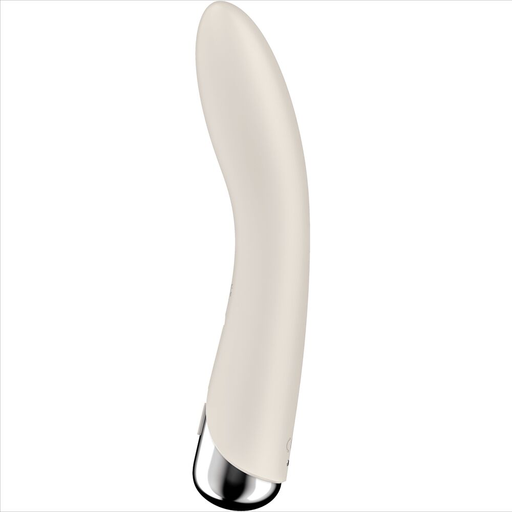 SATISFYER - SPINNING VIBE 1 G-SPOT BEIGE ROTATOR VIBRATOR - NOCTURNA DESIRES