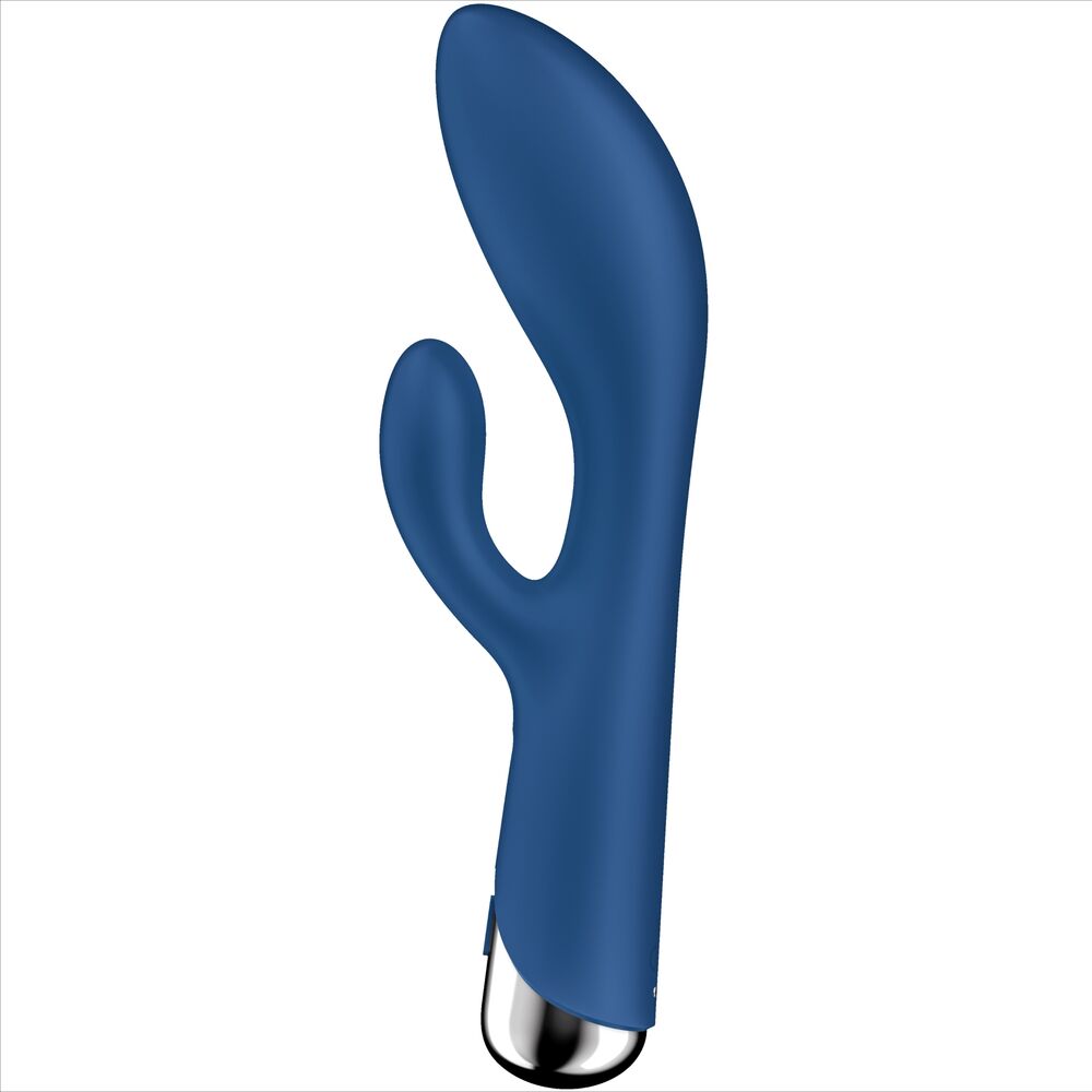 SATISFYER - SPINNING RABBIT 1 CLITORIS AND G-SPOT STIMULATION BLUE - NOCTURNA DESIRES